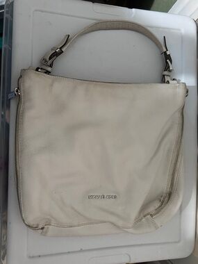 Michael Kors Off-White Leather Shoulder Hobo